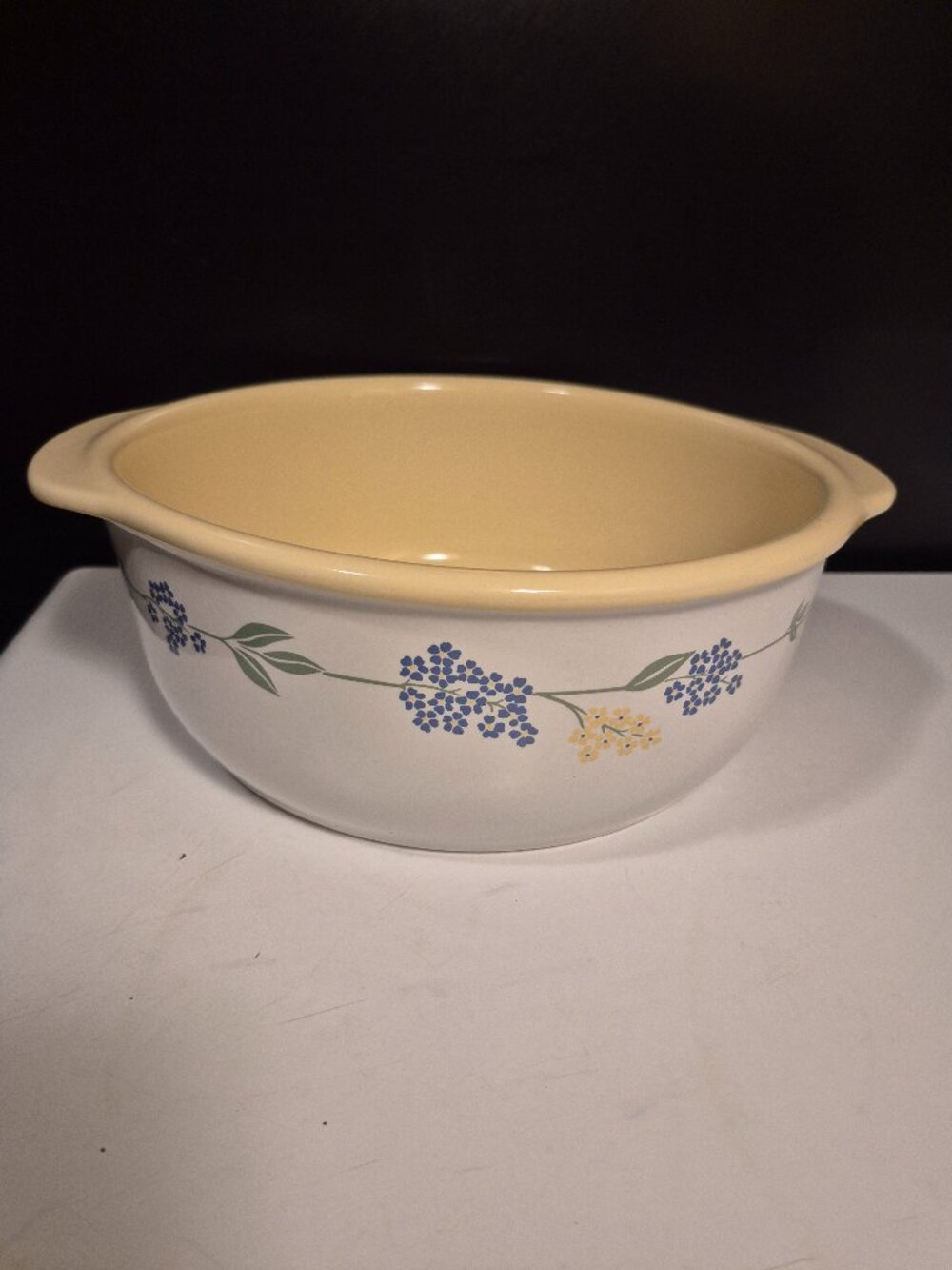CORELLE SECRET GARDEN STONEWARE CASSEROLE DISH (WITHOUT LID)